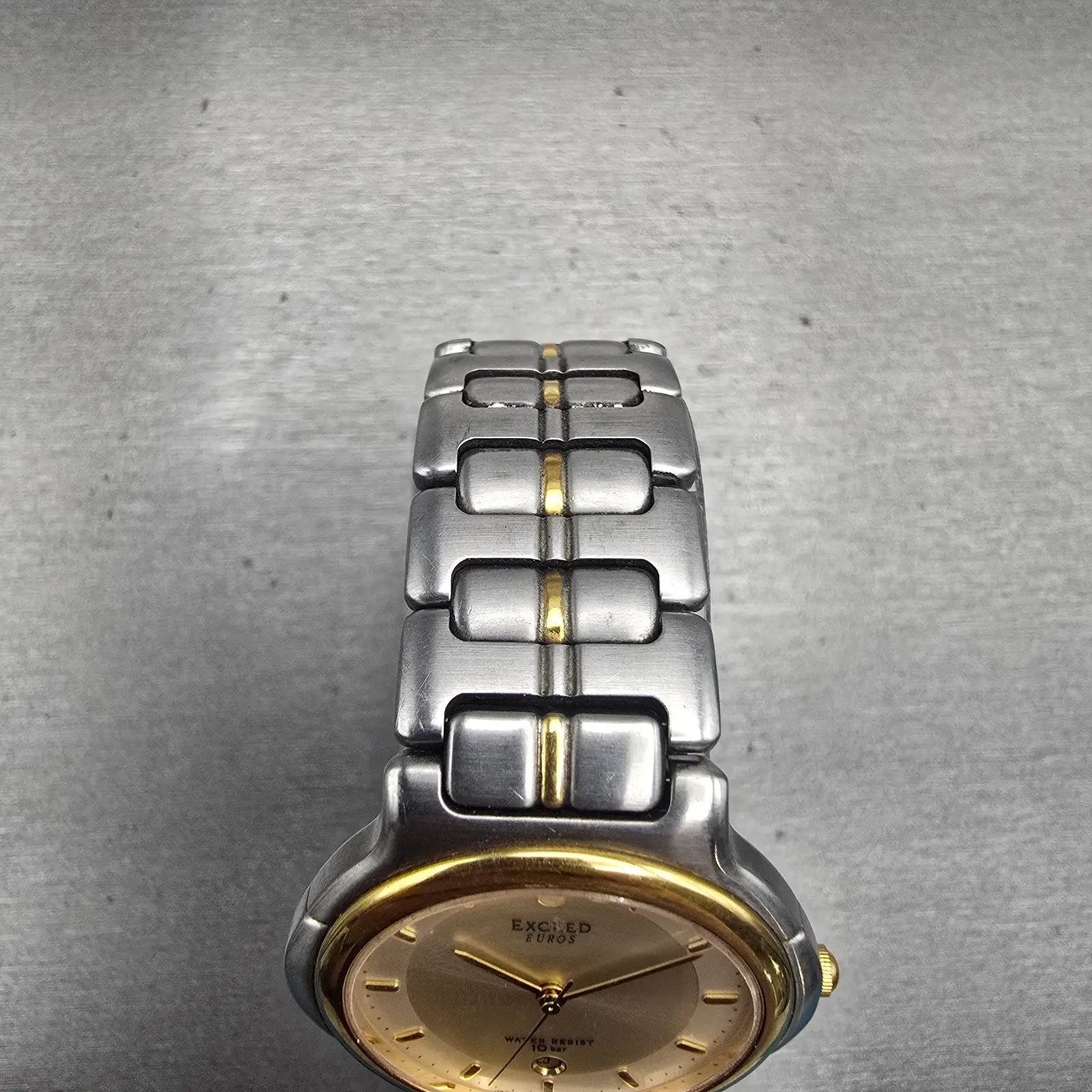 Citizen Exceed Watch Men 33mm Champagne Dial Two Tone Date 2710-274300 New Batt4