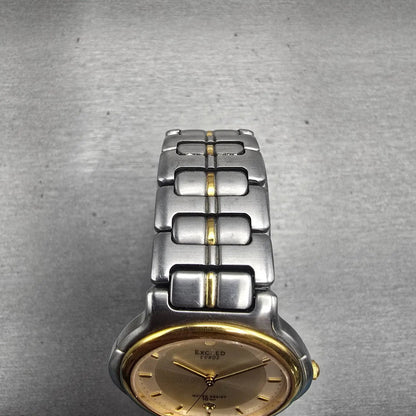 Citizen Exceed Watch Men 33mm Champagne Dial Two Tone Date 2710-274300 New Batt4