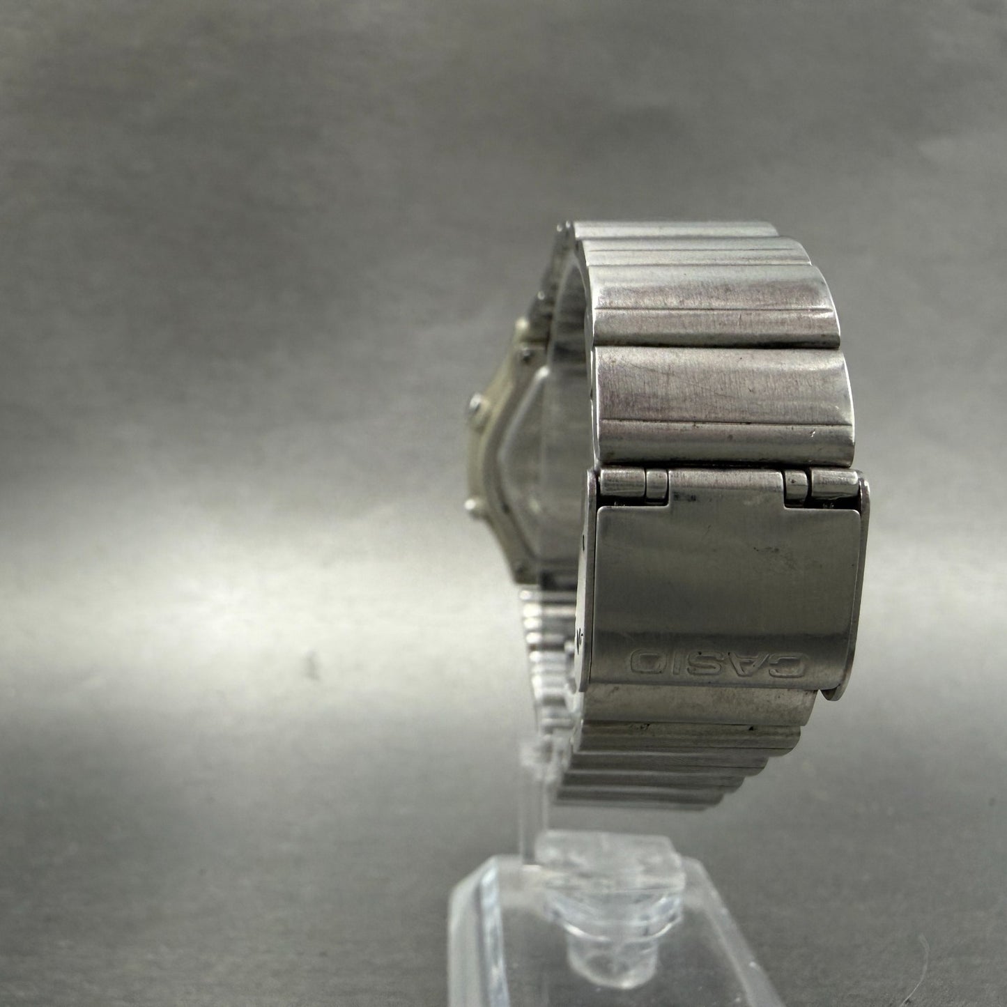 Casio Waveceptor Watch Women 35mm White Dial Silver Tone Analog Digital READ!!!!7