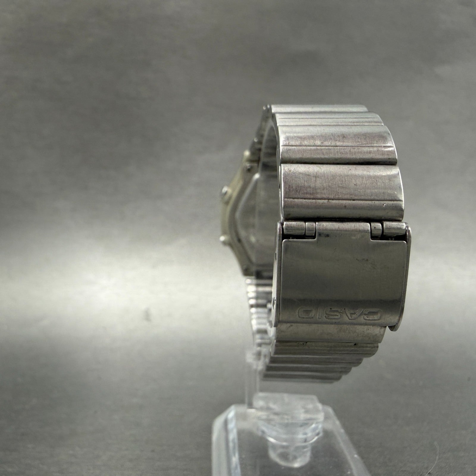 Casio Waveceptor Watch Women 35mm White Dial Silver Tone Analog Digital READ!!!!7