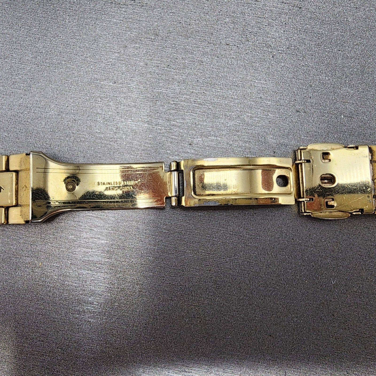 Seiko 32S2ZI Watch Bracelet 21mm Gold Tone Stainless Steel13