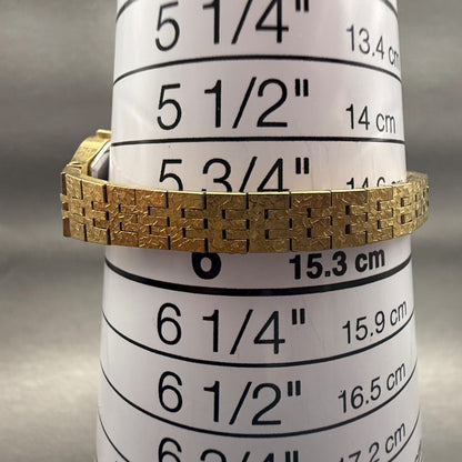 Seiko Watch Women 18mm Gold Dial Gold Tone Oval 2C20-5759 Vintage New Battery9