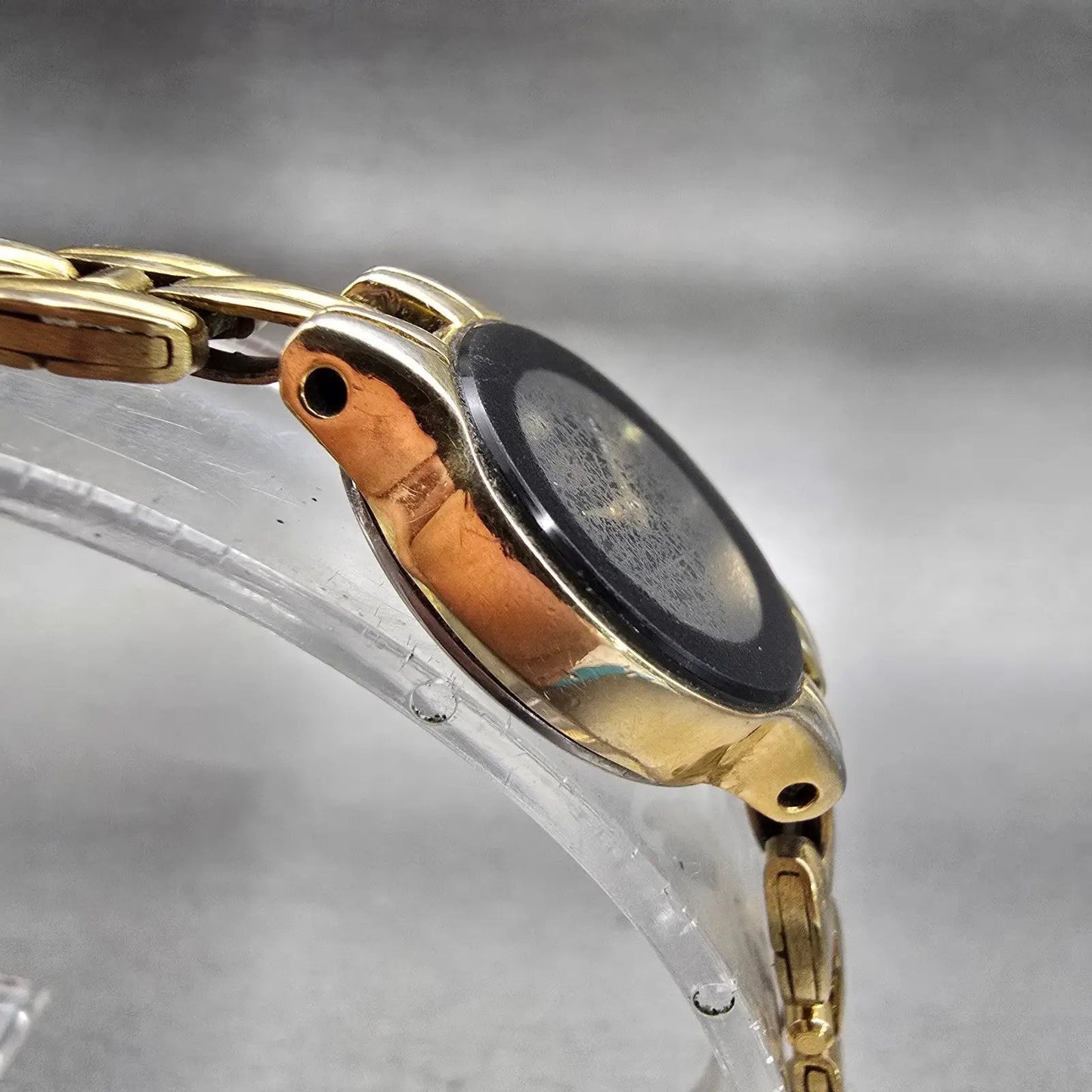 Citizen CQ Watch Women 20mm Black Dial Gold Tone Round 3220-S23306 New Battery3