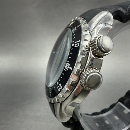 Casio Super Illuminator Dive Watch Men 43mm Black Dial Steel Date Round NewBatt42