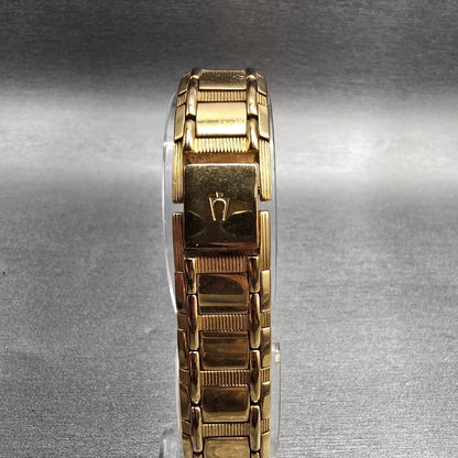 Bulova Tank Watch Women 15mm MOP Dial Gold Tone Rectangle 97Y00 New Battery7