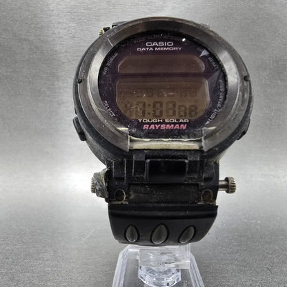 Casio G-Shock Rayman DW-9300 Watch Men 43mm Black Silver Solar Chrono Solar5