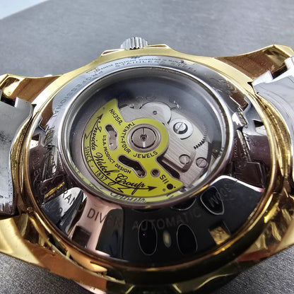 Invicta Grand Diver Watch Men 46mm MOP Dial Two Tone Date Automatic 16034 Runs L9