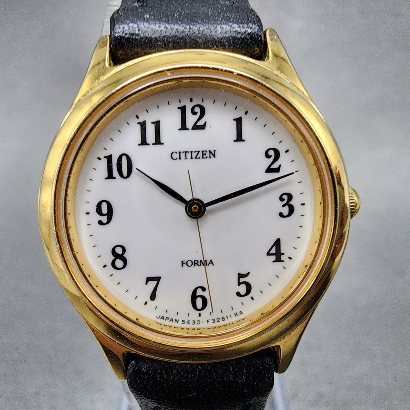 Citizen Forma Watch Women 24mm White Dial Gold Tone Round 5430F40063 New Batt1