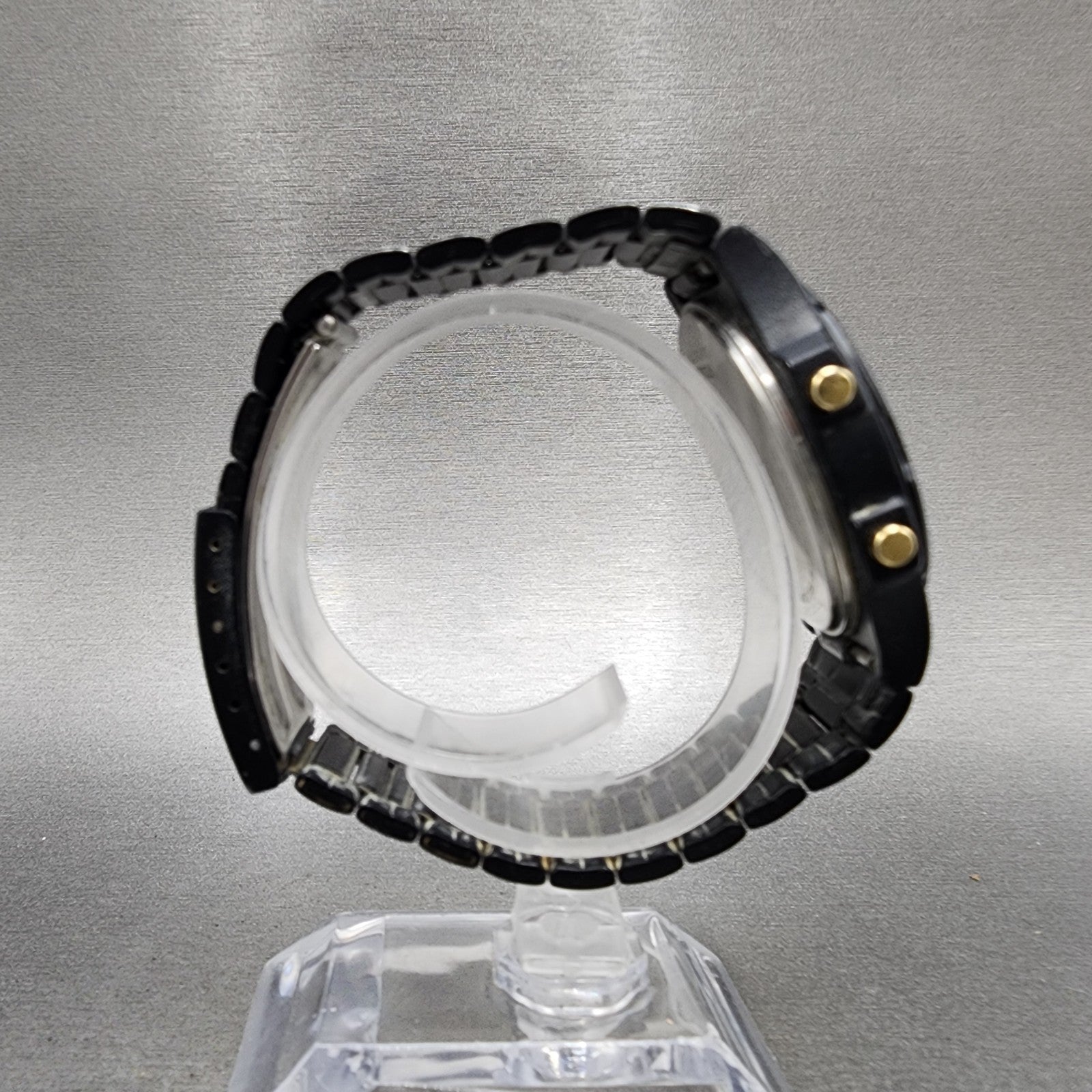 Pulsar Analog Digital Watch Men 37mm Black Dial Black Tone Round V0419040 PARTS9