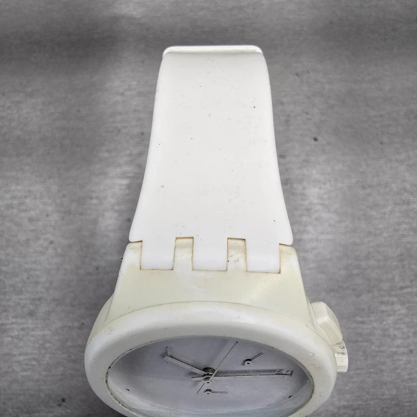 Swatch BASIC WHITE Chronograph Watch Men White Dial White Date SUSW400 New Batt4