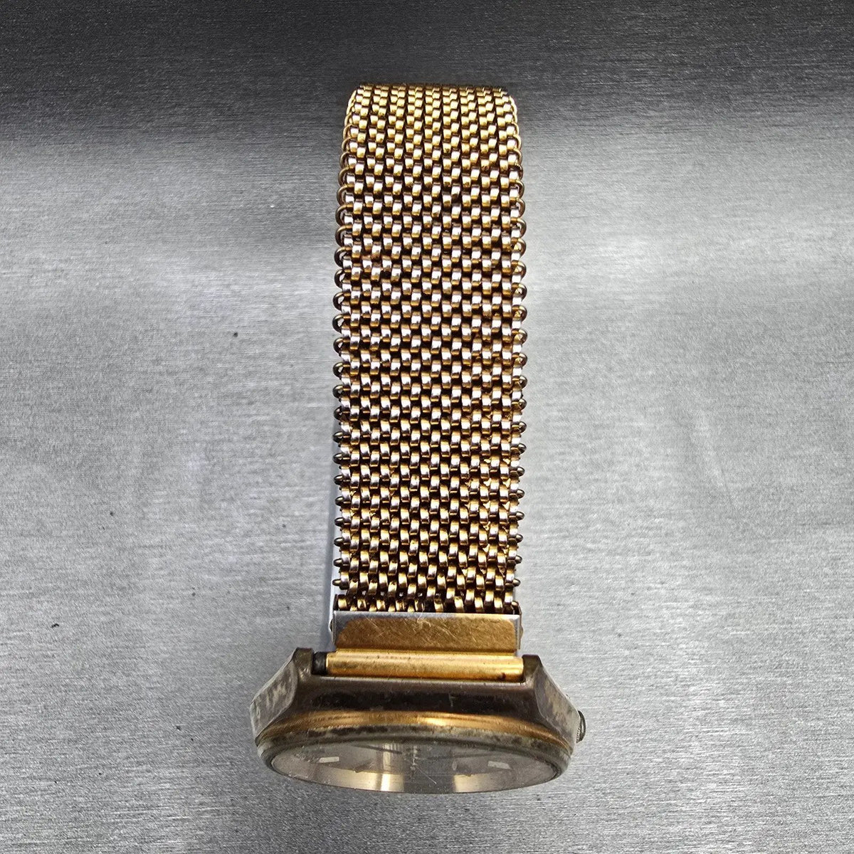 Seiko Type II Watch Men 35mm Silver Dial Gold Tone Daydate 8223-8090 New Batt JP4