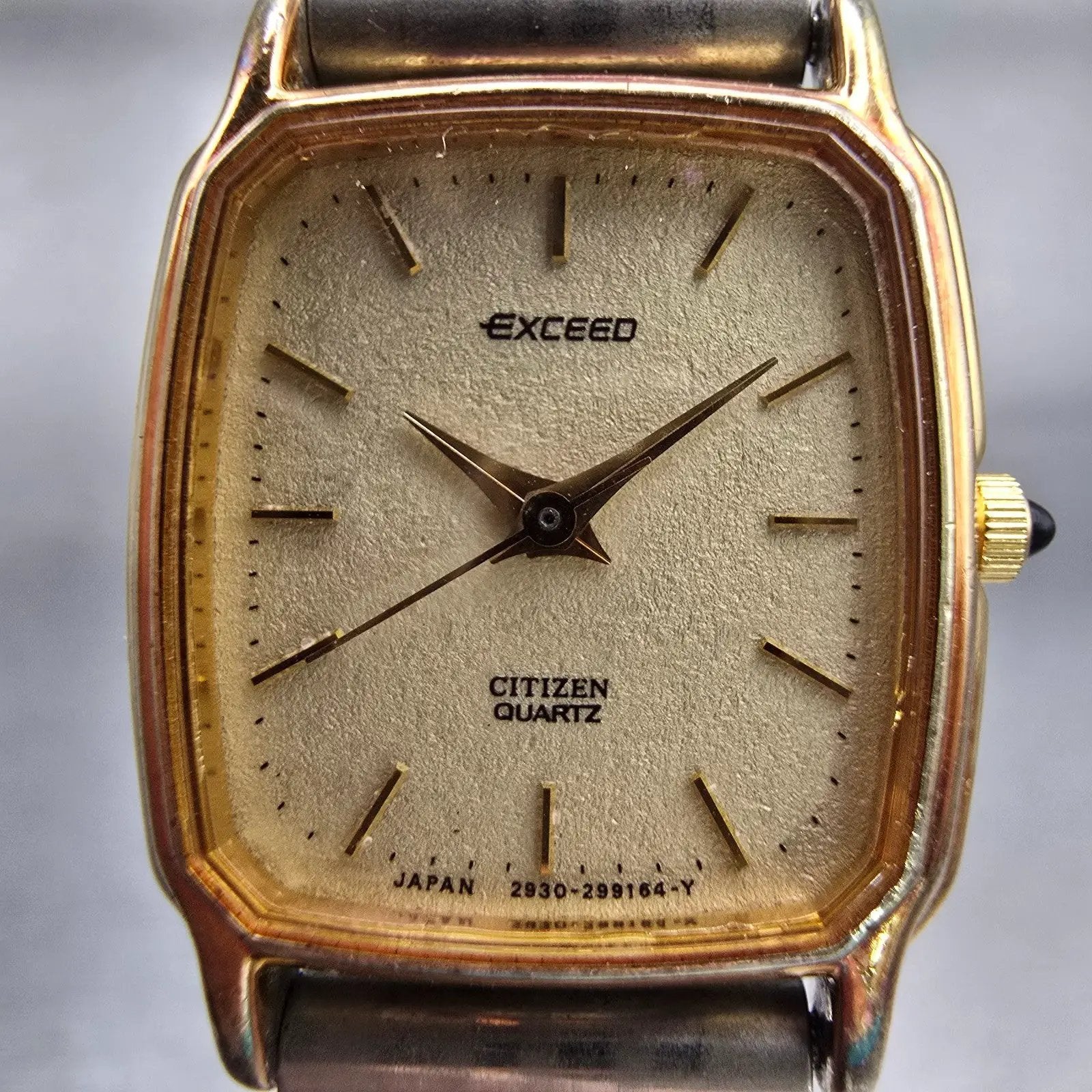 Citizen Exceed Watch Women 19mm Champagne Dial Gold Tone 2930-295609 New Battery1