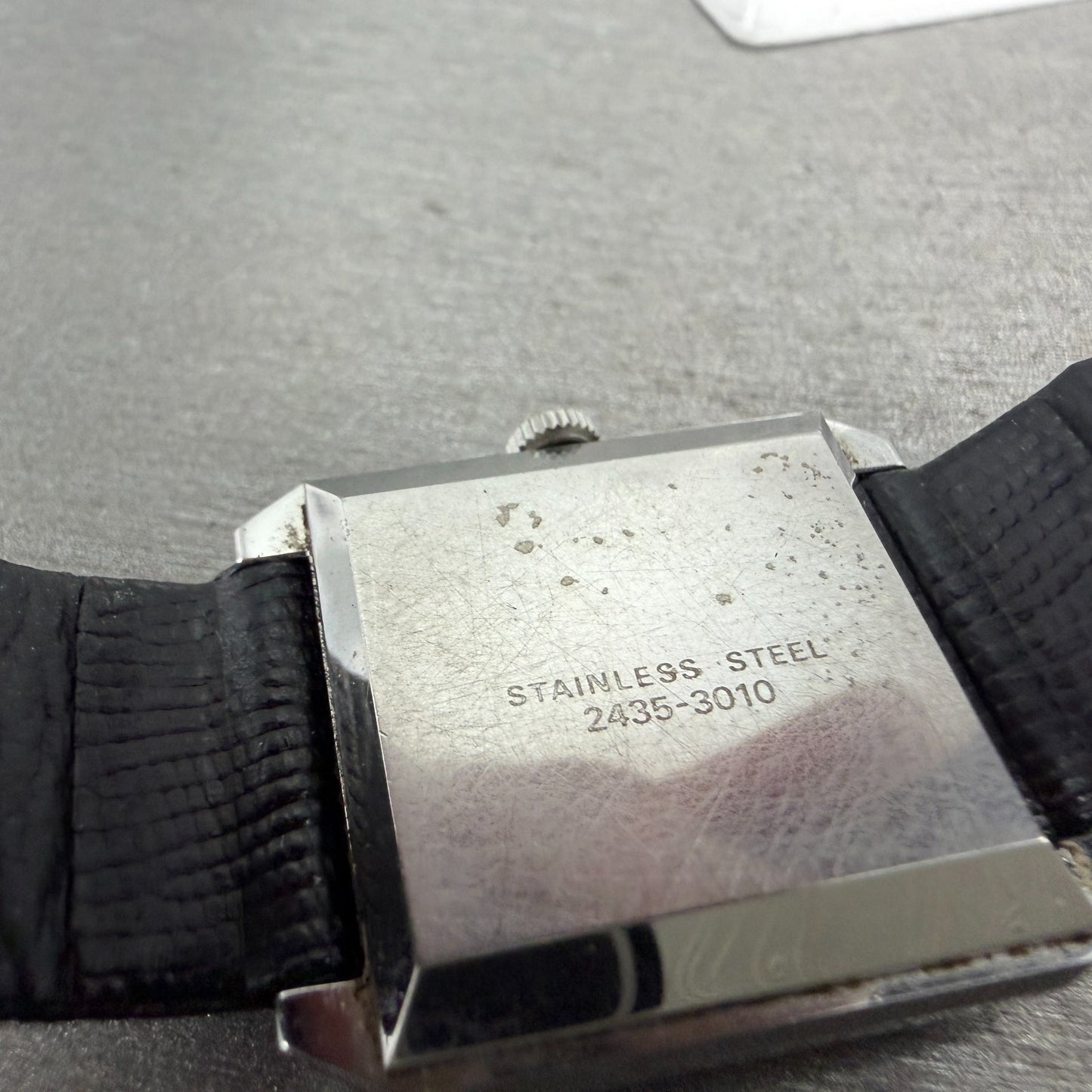 Seiko Automatic Belfina Tank Watch Women 26mm Blue Dial Silver Tone Date Runs9