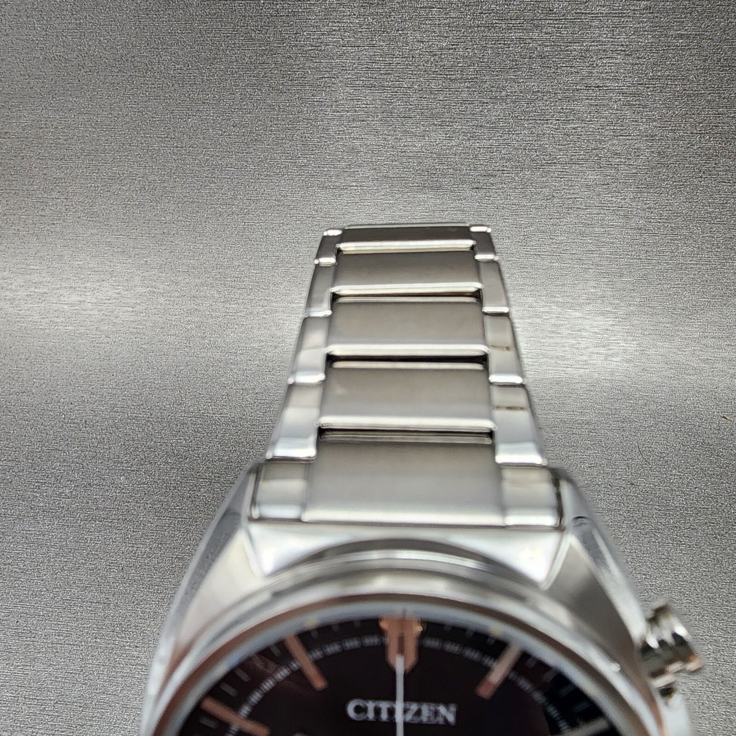 Citizen EcoDrive Chronograph Watch Men 45mm Blue Dial Steel Date CA428886L A124