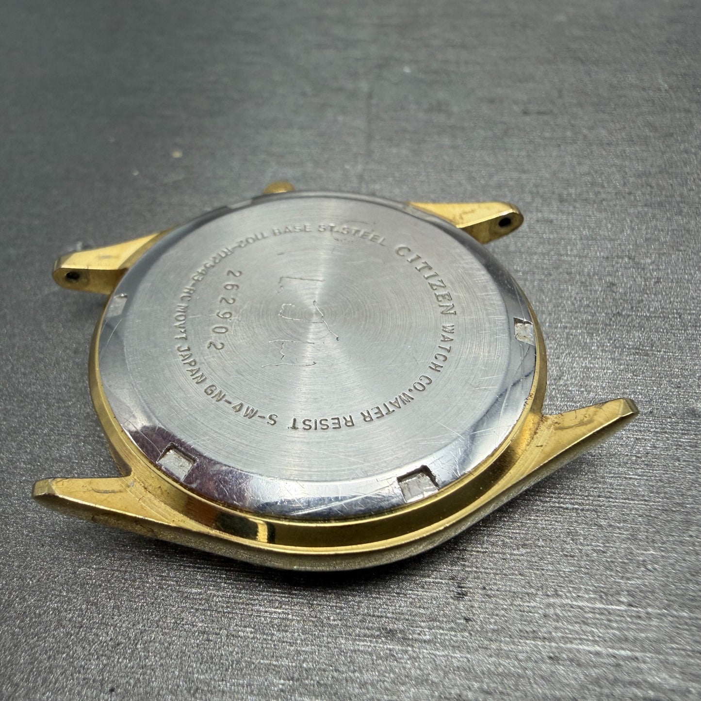 Citizen CQ President Watch Men 35mm Champagne Dial Gold Tone Daydate PARTS10