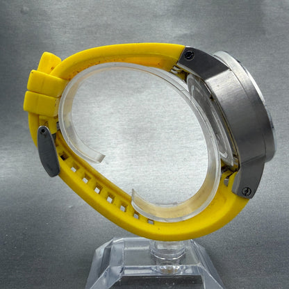 Invicta DNA Watch Men 46mm Yellow Dial Silver Tone Date Round 10420 New Battery8
