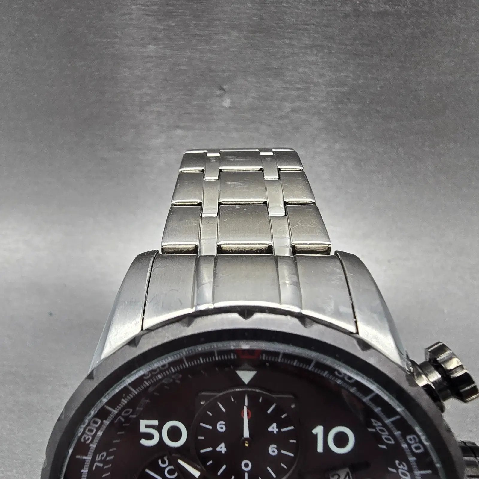 Invicta Aviator Chronograph Watch Men 49mm Black Dial Steel Date 17204 New Batt4