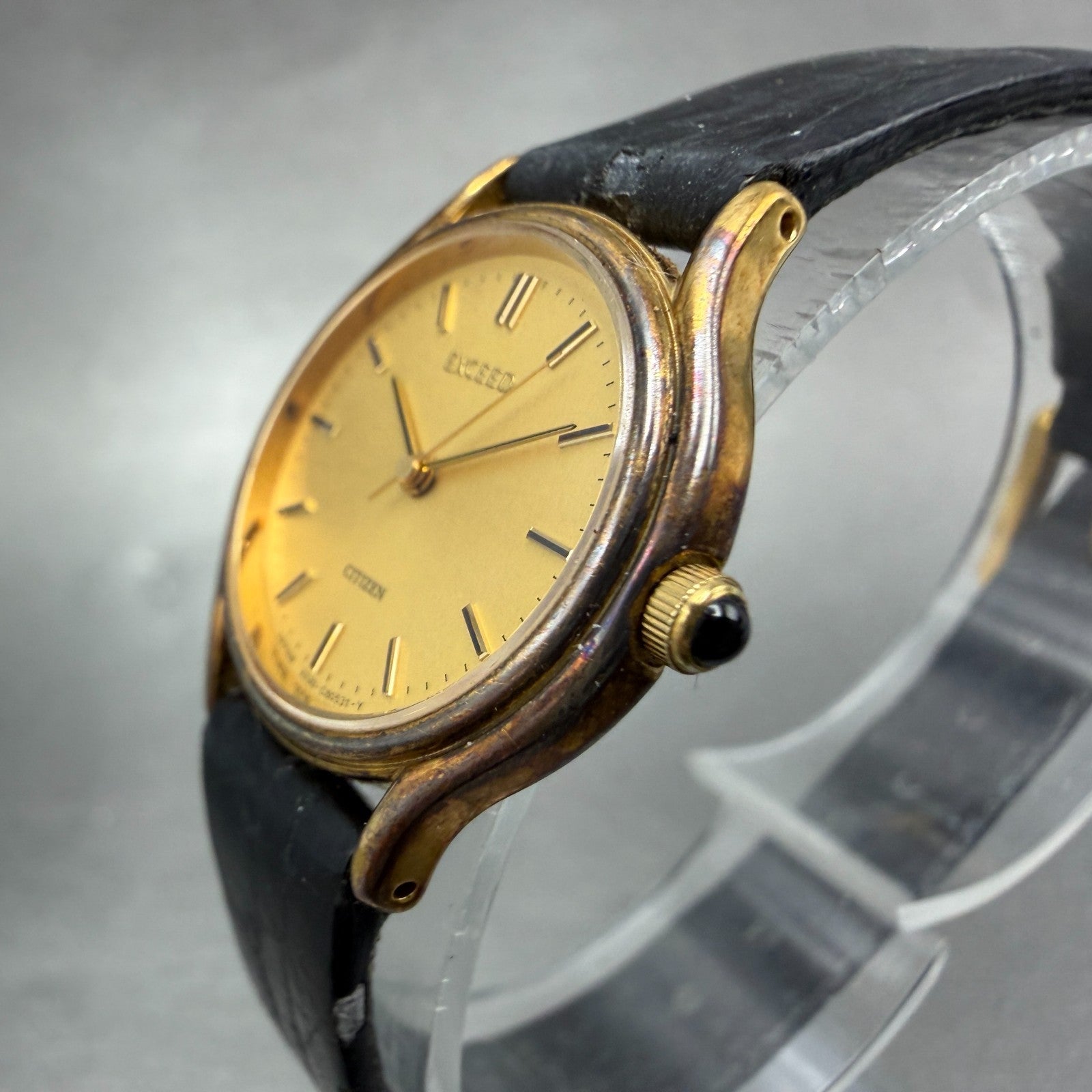 Citizen Exceed Watch Women 23mm Champagne Dial Gold Tone 3330-C80398 New Battery2