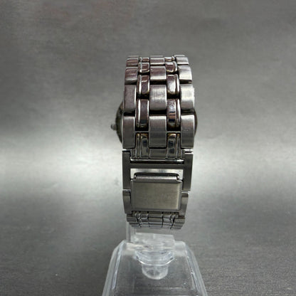 Seiko Watch Men 35mm White Dial Silver Tone Round V701-7A60 New Battery Vintage7
