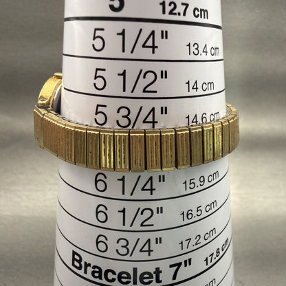 Seiko Watch Women 20mm Gold Dial Gold Tone Round 2C20-0359 Vintage New Battery9