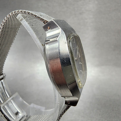 Citizen Automatic Watch Women 26mm Silver Dial Silver Tone Rectangle Runs VTG4