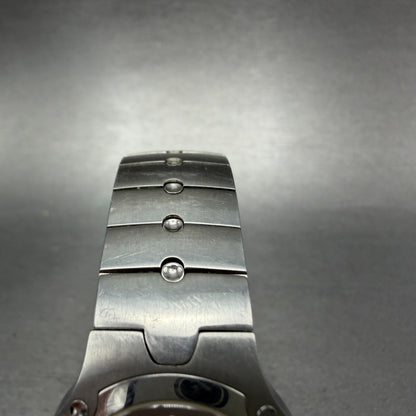 Movado Sports Edition Watch Women 27mm Silver Dial Stainless Steel New Battery A4