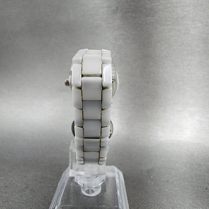 Skagen watch Women 27mm White Dial White Ceramic Round 572SSXWC New Battery7