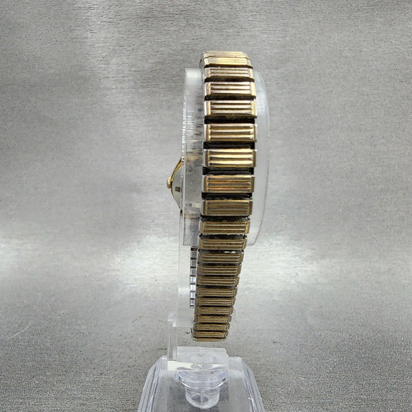 Seiko Automatic Watch Women 23mm White Dial Gold Tone Date 22050259 Runs7