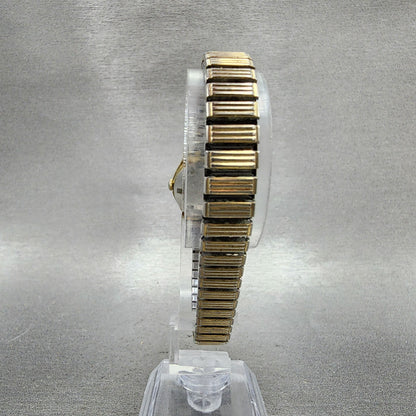 Seiko Automatic Watch Women 23mm White Dial Gold Tone Date 22050259 Runs7