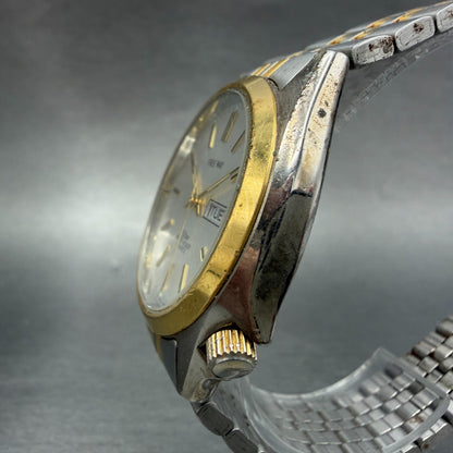 Citizen Free Way Watch Men 37mm Silver Dial Steel Daydate 5500-A41598 New Batt2