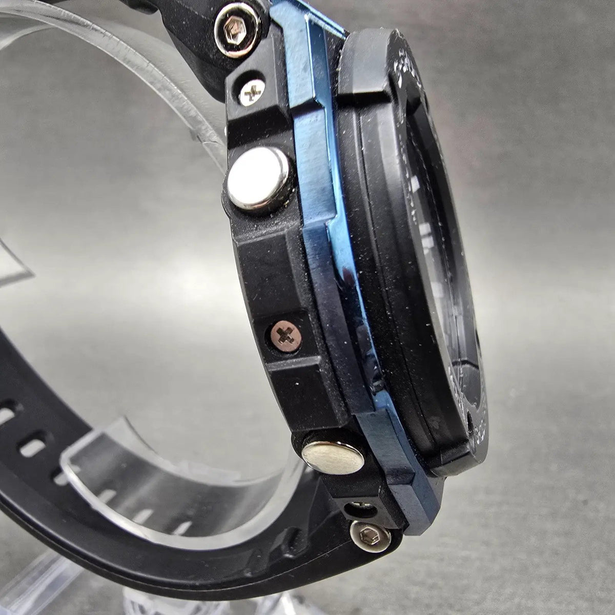 Casio G-Shock GST-S300G Watch Men 49mm Digital Black Blue Alarm Chrono Solar3