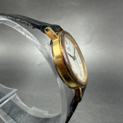 Seiko Watch Women 23mm White Dial Gold Tone Round 7321-0100 New Battery Vintage3