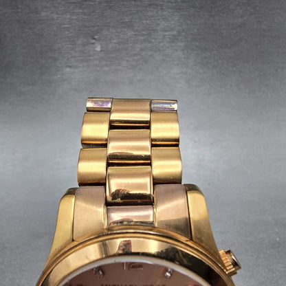 Michael Kors Chronograph Watch Women 38mm Pink Dial Rose Gold Tone MK5368 NewBat5