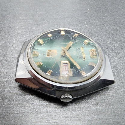 Seiko Elinx SG Watch Men 35mm Green Dial Steel Daydate Round 07236020 New Batt5