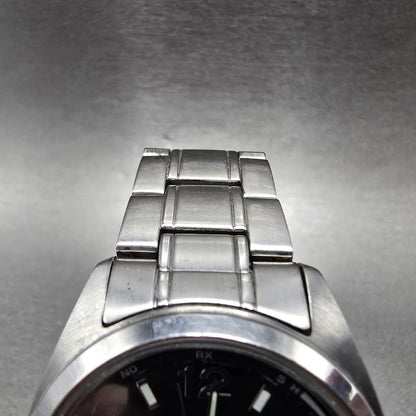 Citizen Reguno Watch Men 38mm Black Dial Steel SolarAtomic H415 Round Runs5