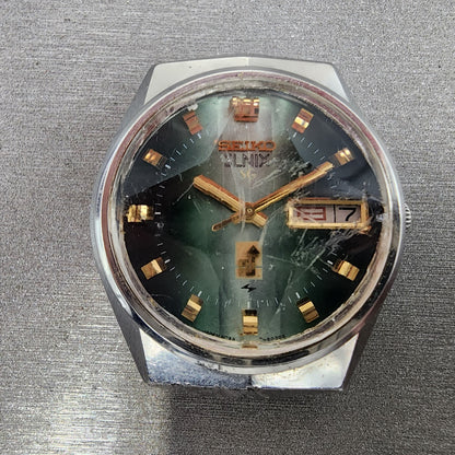 Seiko Elinx SG Watch Men 35mm Green Dial Steel Daydate Round 07236020 New Batt1