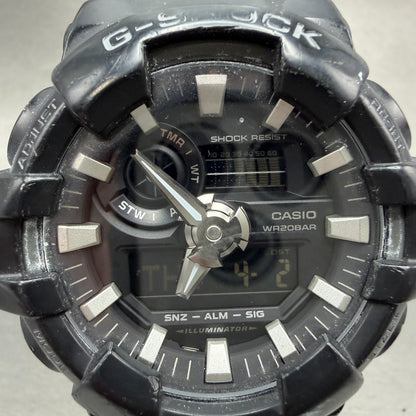 Casio G-Shock GA-700 Watch Men 53mm Analog Digital Black Alarm Chrono New Batt A1
