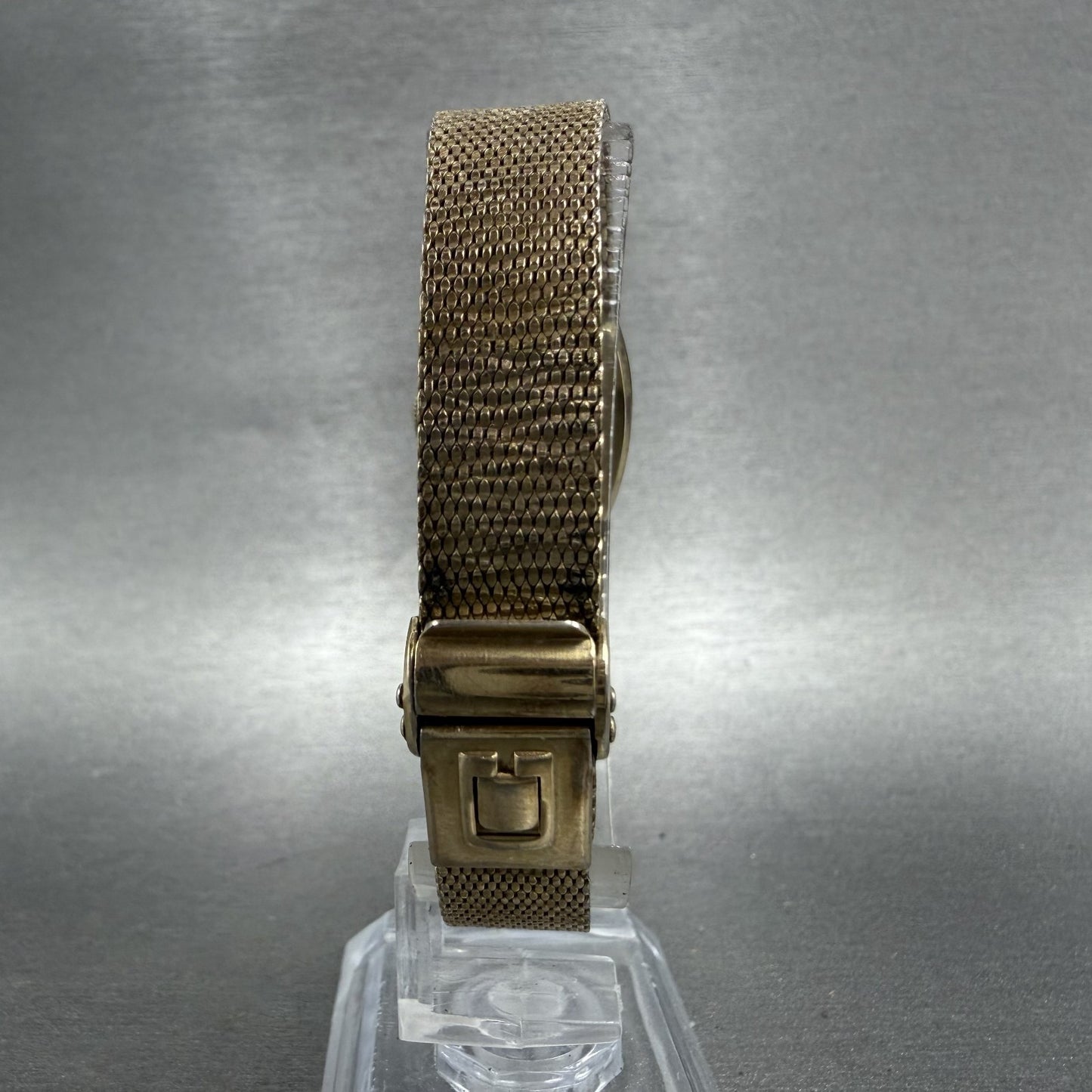 Bulova Accutron Watch Women 19mm Gold Dial Gold Filled Rectangle PARTS VTG8