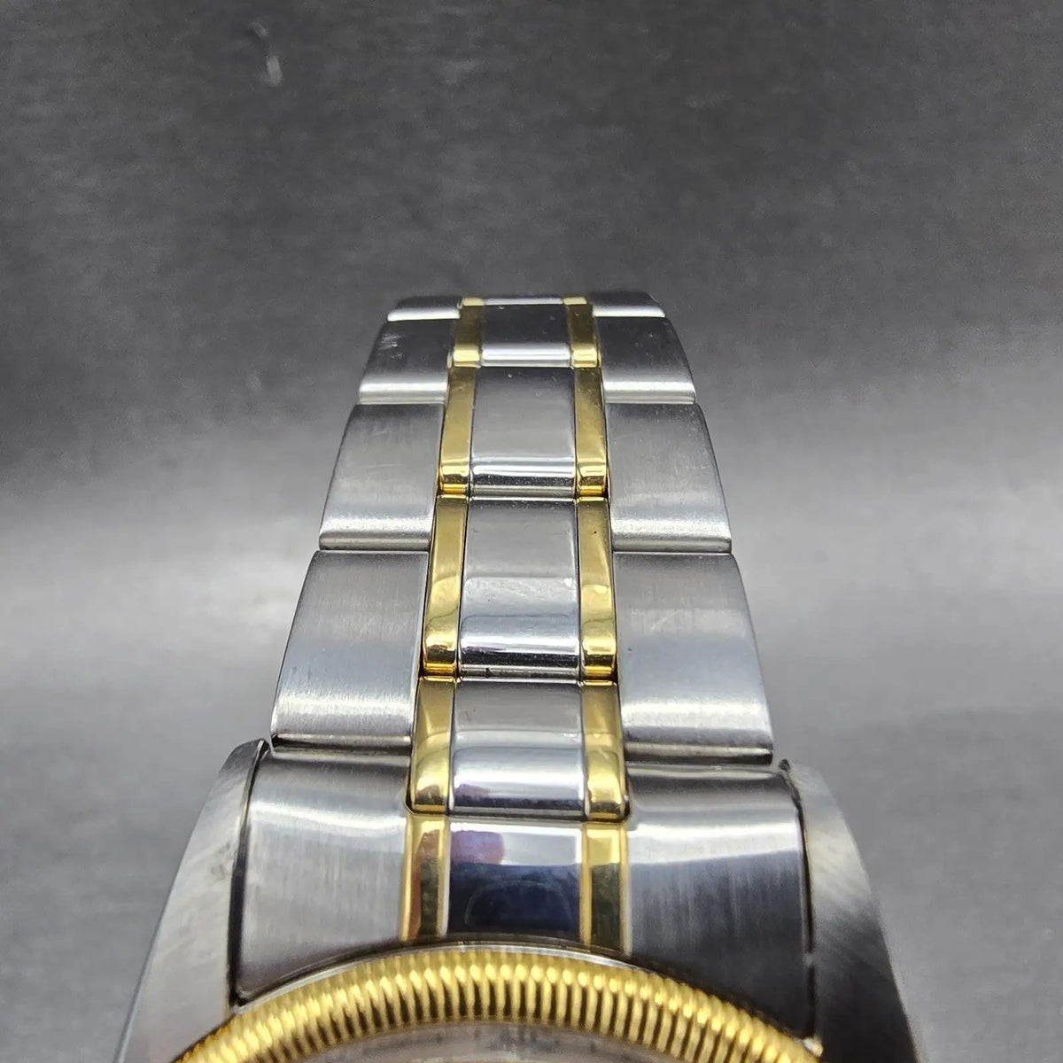 Hamilton Masterpiece Freemason Watch Men Silver Dial Two Tone Date Round New Bat4