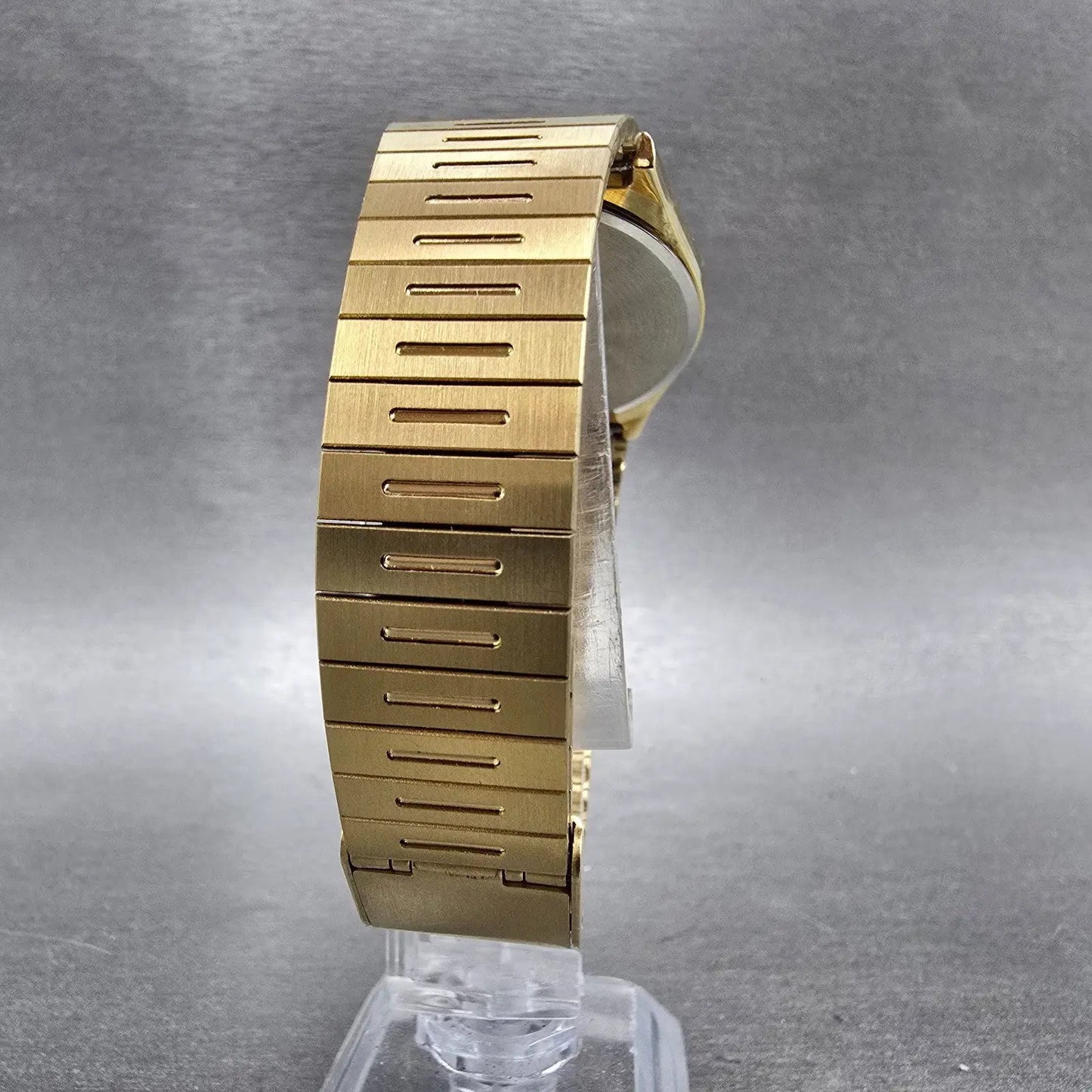 Seiko Watch Men 33mm Champagne Dial Gold Tone Daydate 5Y23-8119 New Battery VTG8