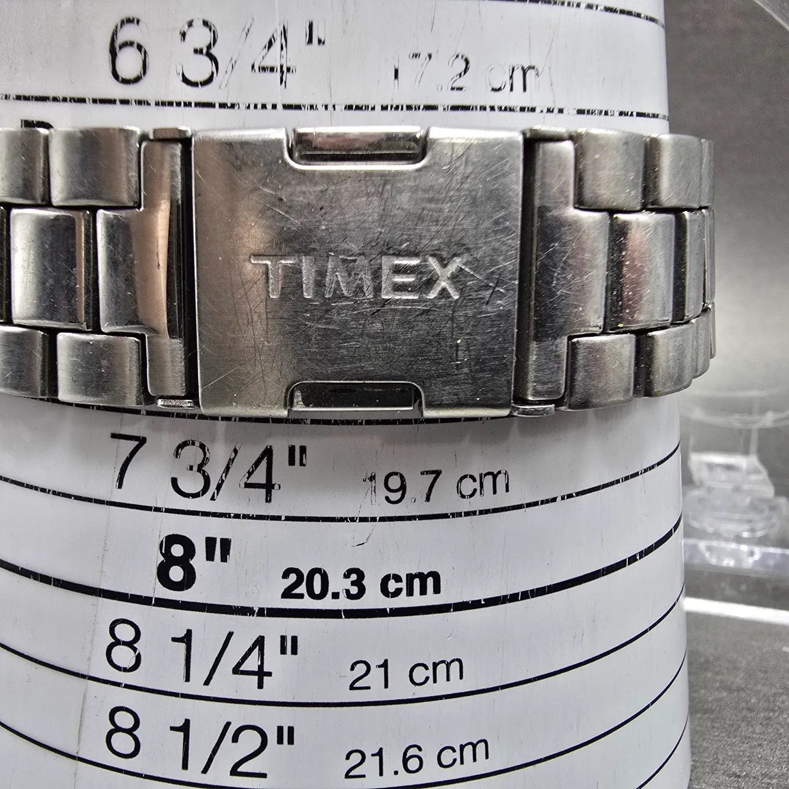 Timex Perpetual Calendar Watch Men 40mm Blue Dial Silver Tone Daydate New Batt10