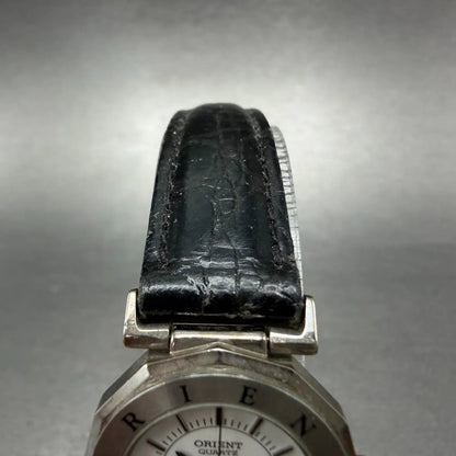 Orient Watch Women 24mm White Dial Silver Tone Round New Battery Vintage4