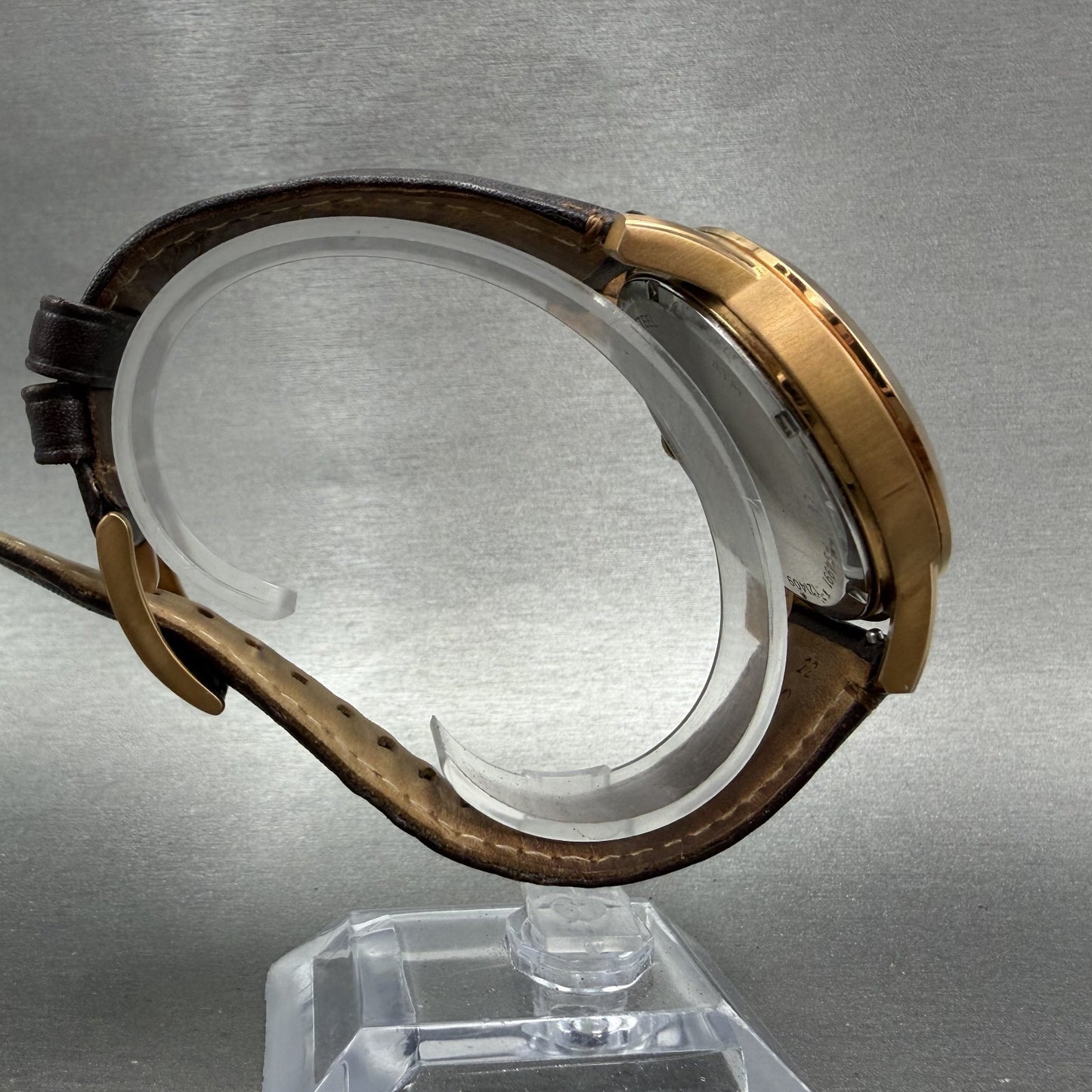 Fossil Grant Chronograph Watch Men 44m Cream Dial Rose Gold FS4991 New Battery8