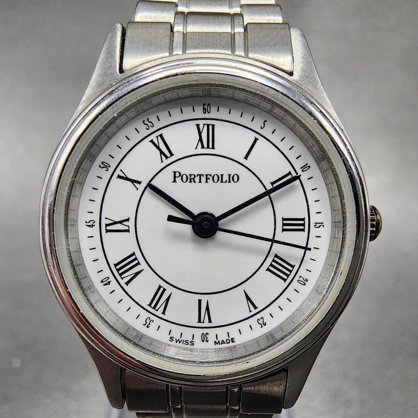 Tiffany Portfolio Watch Women 24mm White Dial Stainless Steel Round New Battery1