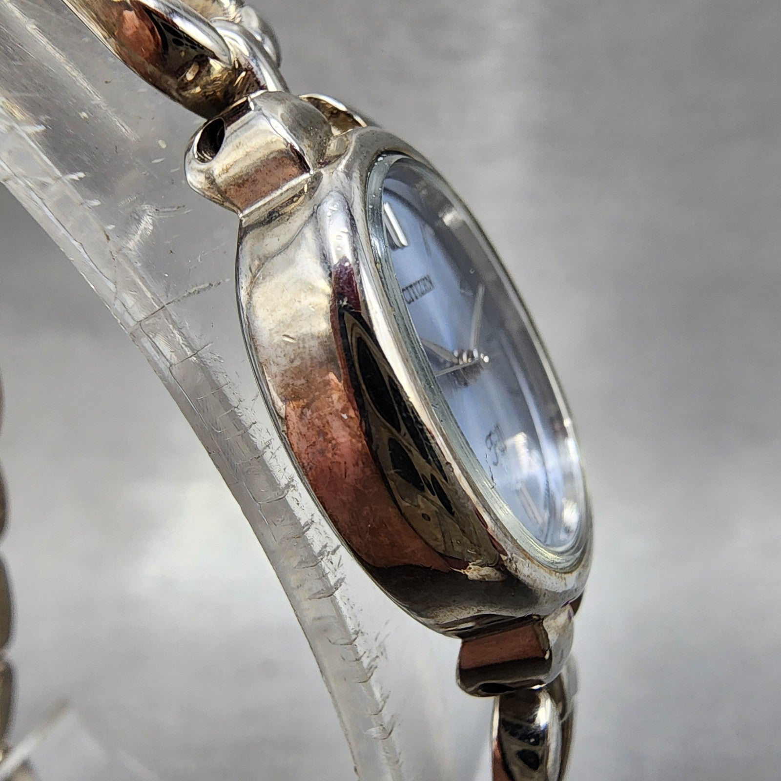 Citizen Fill Watch Women 18mm Blue Dial Silver Tone Oval 5930S75497 New Battery3