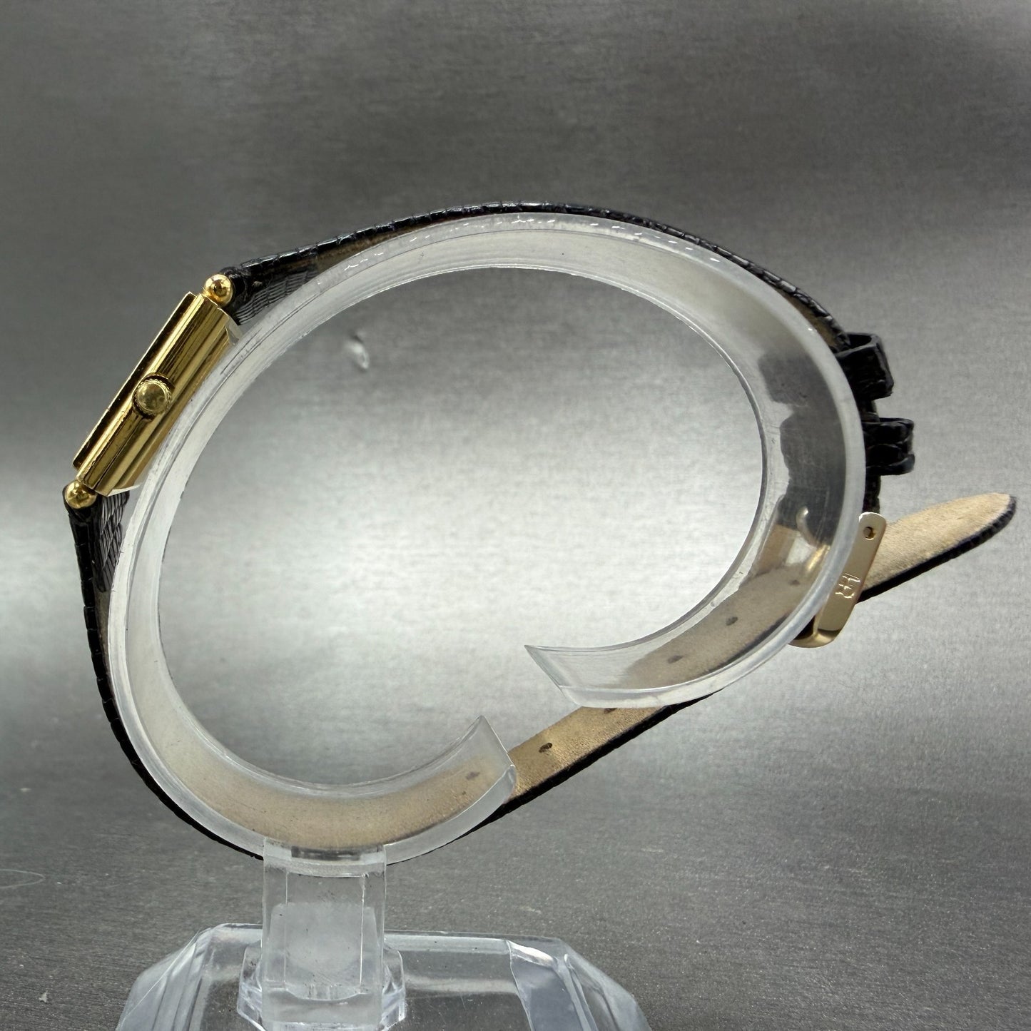 Raymond Weil Tank Watch Women 17mm Gold Dial Gold Plated Rectangle 5732 PARTS7