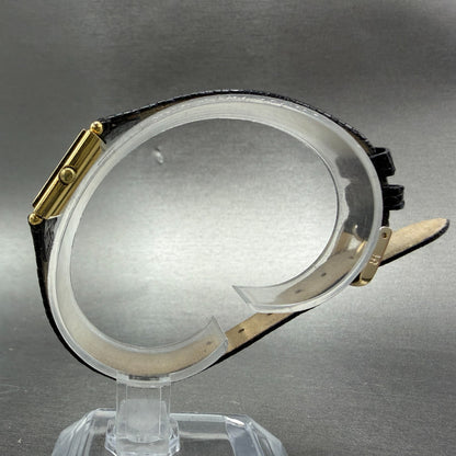 Raymond Weil Tank Watch Women 17mm Gold Dial Gold Plated Rectangle 5732 PARTS7