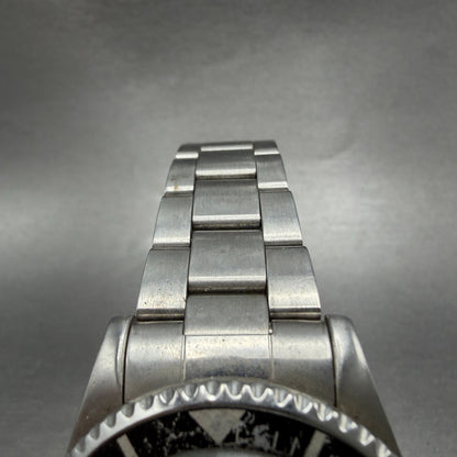Elgin Treasure Dive Watch Men 39mm Black Dial Silver Date Round New Batt FK-2724