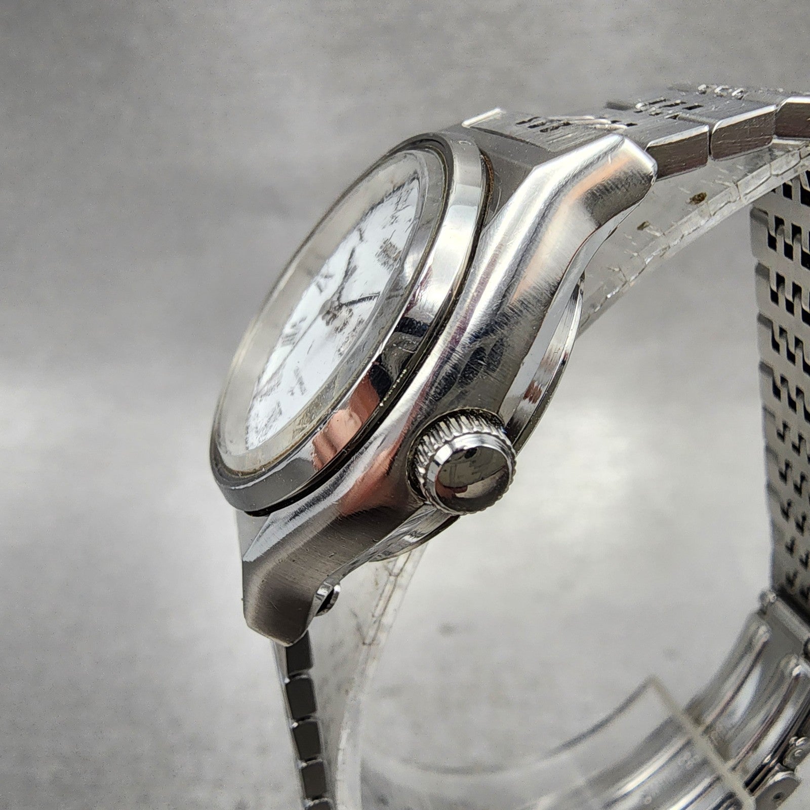 Seiko Automatic Watch Women 27mm White Dial Silver Tone Daydate 24060060 PARTS3