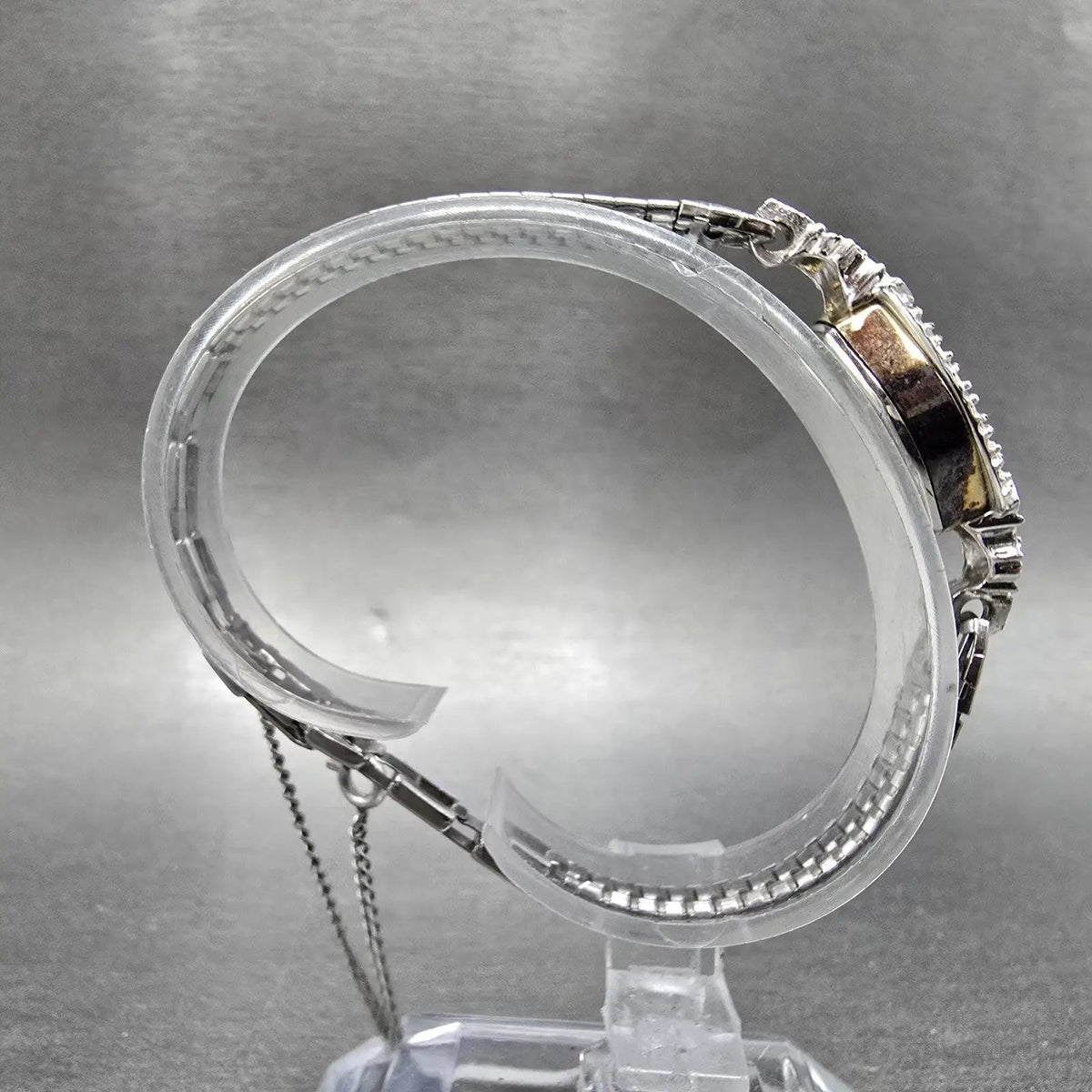 Lucien Piccard Dufonte Watch Women 16mm Champagne Dial Gold Oval New Batt Gems8